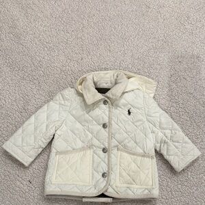 Ralph Lauren Kids Cream Quilted Jacket